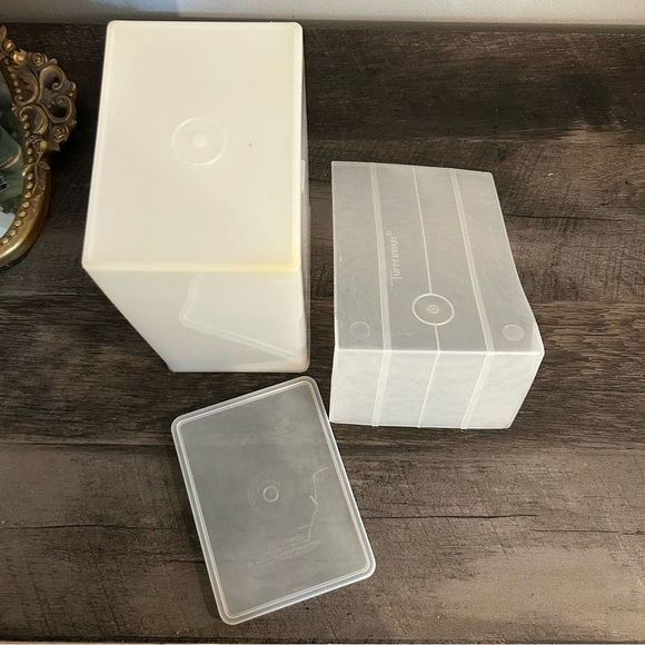 Vtg TUPPERWARE ICE CREAM KEEPER Freezer Container w/Sliding Tray 484 485 - Picture 1 of 4